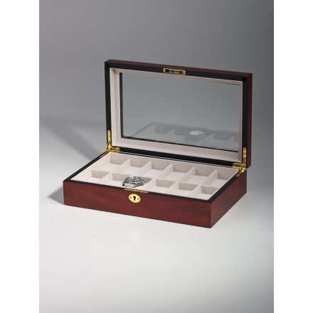 Rothenschild óra karóra doboz RS-1087-12C for 12 Cherry Watchbox