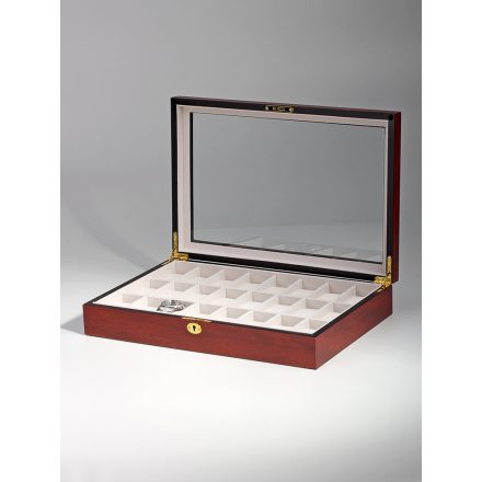 Rothenschild óra karóra doboz RS-1087-24C for 24 Cherry Watchbox