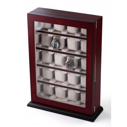 Rothenschild óra karóra Showcase RS-1100-20BU for 20 Bubinga Watchbox