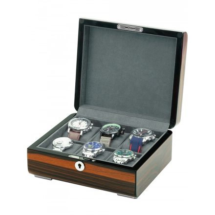 Rothenschild óra karóra tok RS-2432-EB for 6 ebony Watchbox