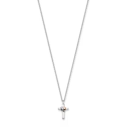 Engelsrufer ERN-CROSSHEART-BIR Cross női nyaklánc ékszer 40mm, állítható Lánc