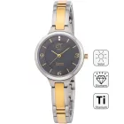 ETT ELS-12146-52M köves női Solar Drive Titan női óra karóra 28mm 5ATM karóra