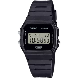   Casio F-91WB-1AEF férfi óra karóra Timeless Collection 35mm 1ATM  karóra