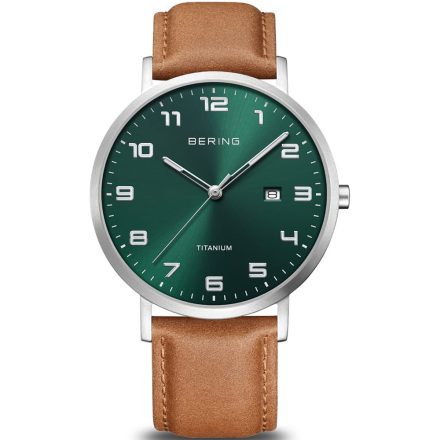 Bering 18640-568 férfi's Titanium férfi óra karóra 40mm 5ATM