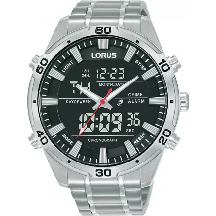 Lorus RW651AX9 analóg- Kronográf Óra férfi óra karóra 46mm 10ATM karóra