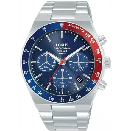 Lorus RZ521AX9 férfi óra karóra sport Solar Kronográf Óra 42mm 10ATM karóra