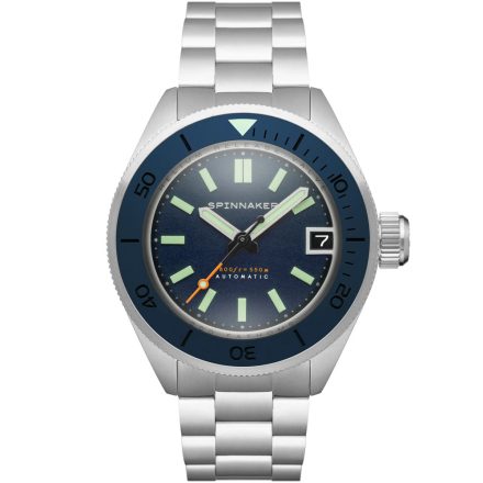 Spinnaker SP-5098-22 Picard sötét Cerulean automata Diver 45mm 55ATM karóra