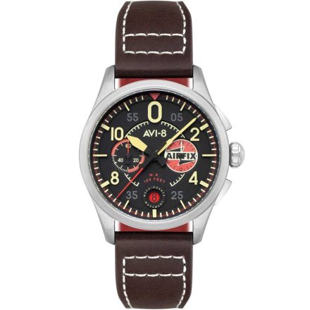 AVI-8 AV-4089-09 férfi óra karóra Spitfire lakat Kronográf 42mm 5ATM