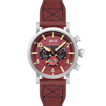 AVI-8 AV-4107-04 férfi óra karóra Dambuster Gibson Dual-idő Kronográf 43mm 5ATM