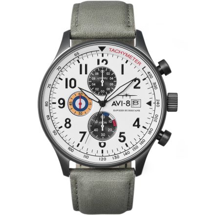 AVI-8 AV-4011-0B Hawker Hurricane Kronográf Óra 42mm 5ATM karóra