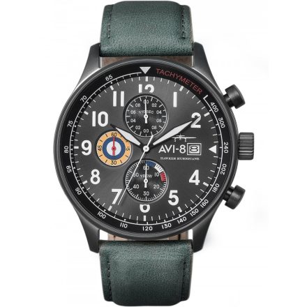 AVI-8 AV-4011-0D Hawker Hurricane Kronográf Óra 42mm 5ATM karóra