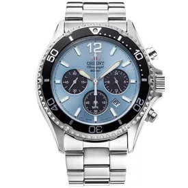   Orient RA-TX0206L10B férfi óra karóra Mako Solar Kronográf Óra 43mm 20ATM  karóra