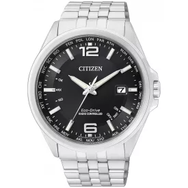   Citizen Eco-Drive elegáns CB0010-88E 4-zóna Radio Controlled óra karóra 43 mm 100M karóra