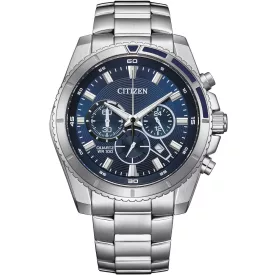   Citizen AN8201-57L Quartz Kronográf Óra férfi óra karóra 44mm  karóra