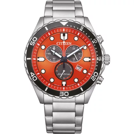 Citizen AT2560-84X férfi óra karóra Eco-Drive Kronográf Óra 43mm 10ATM karóra