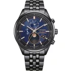 Citizen BY1035-56L férfi óra karóra Eco-Drive 4-Zonen radio-controlled óra karóra Holdfázis 42mm 10ATM  karóra