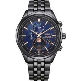  Citizen BY1035-56L férfi óra karóra Eco-Drive 4-Zonen radio-controlled óra karóra Holdfázis 42mm 10ATM  karóra