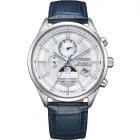 Citizen BY1030-09A férfi óra karóra Eco-Drive 4-Zonen radio-controlled óra karóra Holdfázis 42mm 10ATM  karóra