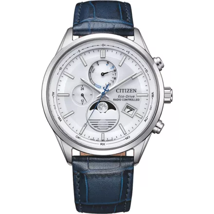 Citizen BY1030-09A férfi óra karóra Eco-Drive 4-Zonen radio-controlled óra karóra Holdfázis 42mm 10ATM  karóra