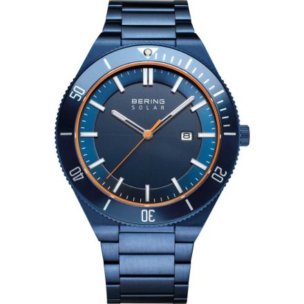 Bering 14443-797 férfi óra karóra Solar 43mm 10ATM