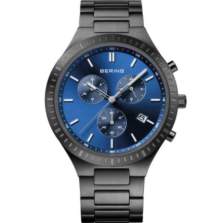 Bering 11743-727 klasszikus Titanium Kronográf Óra férfi karóra 40mm 5ATM