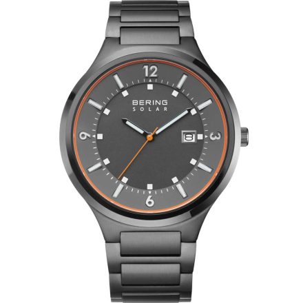 Bering 14442-777 férfi óra karóra vékony-Solar 42mm 5ATM