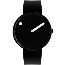Picto 43361-0120B fekete szilikon 40mm 5ATM  karóra