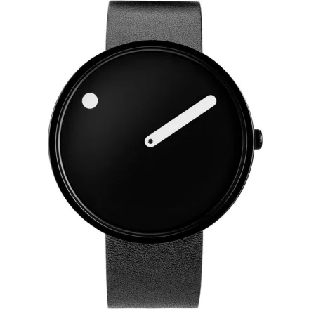 PICTO 43361-4120B Unisex férfi női óra karóra fekete és fehér 40mm 5ATM karóra