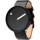 PICTO 43361-4120B Unisex férfi női óra karóra fekete és fehér 40mm 5ATM karóra