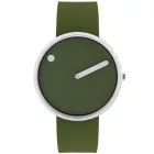 Picto 43396-7764S Unisex férfi női friss olivazöld szilikon 40mm 5ATM  karóra