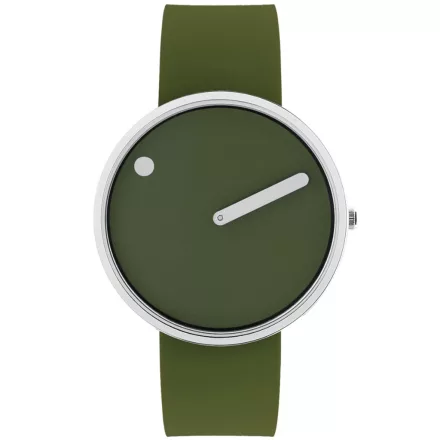 Picto 43396-7764S Unisex férfi női friss olivazöld szilikon 40mm 5ATM  karóra