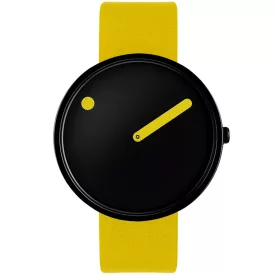   Picto 43388-6120B Unisex férfi női kanári sárga 40mm 5ATM  karóra