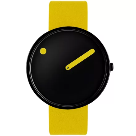 Picto 43388-6120B Unisex férfi női kanári sárga 40mm 5ATM  karóra