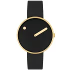 Picto 34087-0114G Unisex férfi női fekete Bio Based 34mm 5ATM  karóra