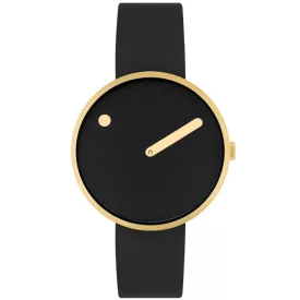   Picto 34087-0114G Unisex férfi női fekete Bio Based 34mm 5ATM  karóra