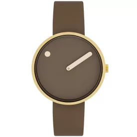 Picto 34001-4614G Mocha barna 34mm 5ATM  karóra