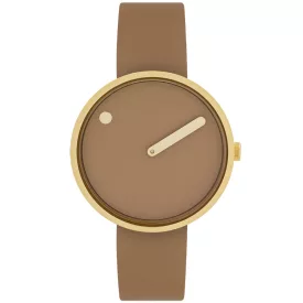 Picto 34002-4814G Cappuccino barna 34mm 5ATM  karóra