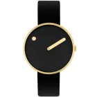 Picto 34087-4114G Unisex férfi női fekete 34mm 5ATM  karóra