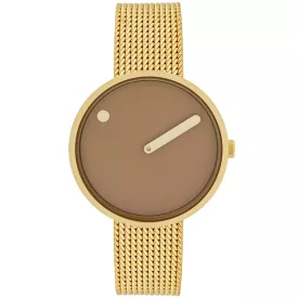 Picto 34002-0914G Cappuccino barna 34mm 5ATM  karóra