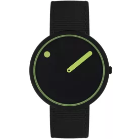   Picto R44023-R006 takaró Ray fekete és Paradise zöld 40mm ATM  karóra