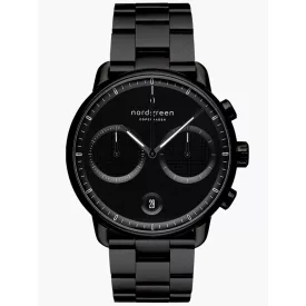   Nordgreen PI42BL3LBLTB férfi óra karóra Pioneer Kronográf Óra 42mm 10ATM  karóra