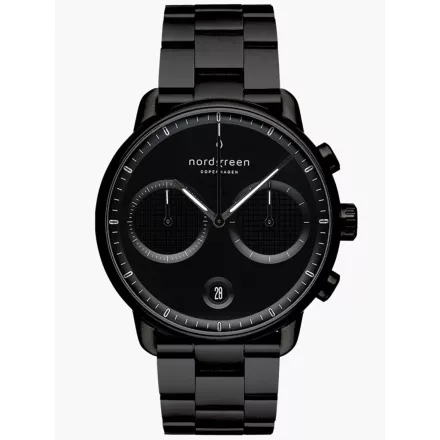 Nordgreen PI42BL3LBLTB férfi óra karóra Pioneer Kronográf Óra 42mm 10ATM  karóra