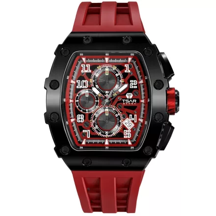 Tsar Bomba TB8204Q-37 férfi óra karóra Elemental Kronográf Óra 44mm 5ATM  karóra