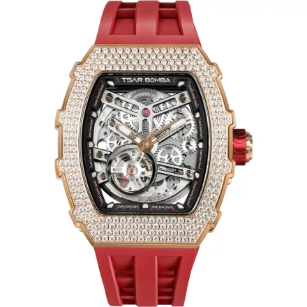 Tsar Bomba TB8208D-12 férfi óra karóra Elemental cirkónia automata 43mm 5ATM  karóra