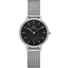 Daniel Wellington DW00100661 női óra karóra kicsi Lumine keret Sterling fekete 28mm 3ATM  karóra