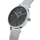 Daniel Wellington DW00100661 női óra karóra kicsi Lumine keret Sterling fekete 28mm 3ATM  karóra