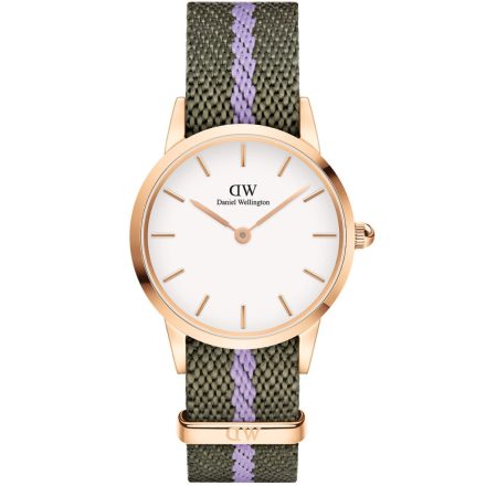 Daniel Wellington DW00100680 női óra karóra Iconic NATO zöld/lila 28mm 3ATM  karóra