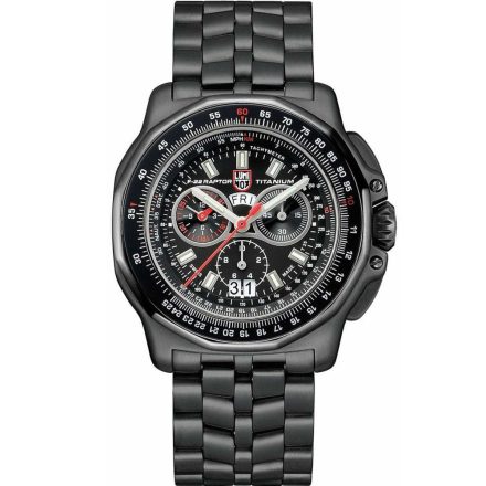 Luminox XA.9272 férfi óra karóra F-22 Raptor Titanium Kronográf 44mm 200M