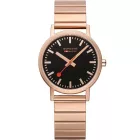 Mondaine A660.30314.16SBR klasszikus fekete és rózsaszín 36mm 3ATM karóra