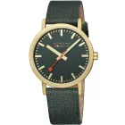 Mondaine A660.30360.60SBS klasszikus zöld és arany 40mm 3ATM karóra